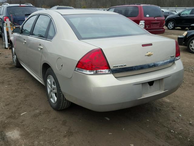 2G1WA5EK6A1111083 - 2010 CHEVROLET IMPALA LS TAN photo 3