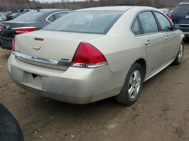 2G1WA5EK6A1111083 - 2010 CHEVROLET IMPALA LS TAN photo 4