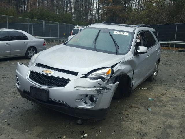 2GNALCEK8E6226333 - 2014 CHEVROLET EQUINOX LT SILVER photo 2