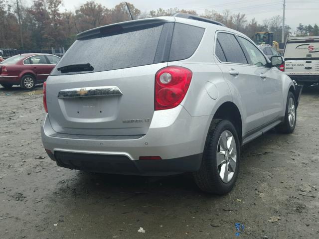 2GNALCEK8E6226333 - 2014 CHEVROLET EQUINOX LT SILVER photo 4