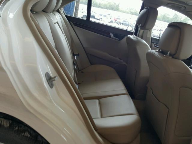 WDDGF4HB5DR299888 - 2013 MERCEDES-BENZ C 250 WHITE photo 6