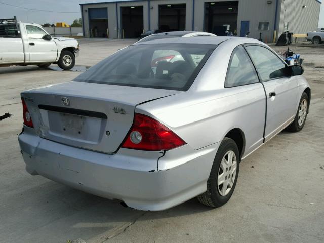 1HGEM22165L071318 - 2005 HONDA CIVIC DX V GRAY photo 4