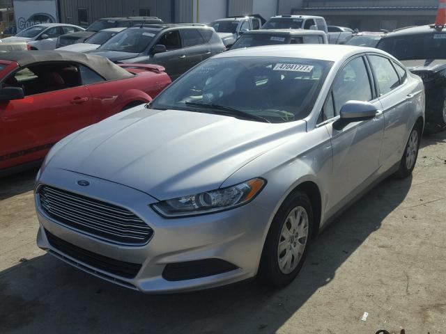 1FA6P0G75E5385760 - 2014 FORD FUSION S SILVER photo 2