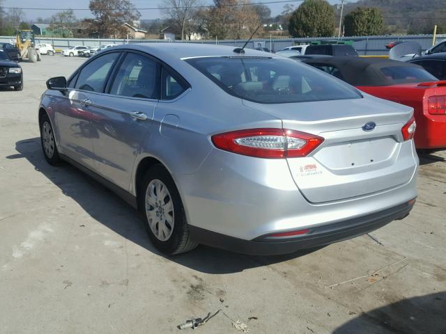 1FA6P0G75E5385760 - 2014 FORD FUSION S SILVER photo 3