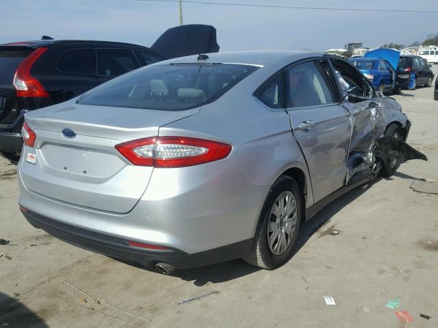 1FA6P0G75E5385760 - 2014 FORD FUSION S SILVER photo 4