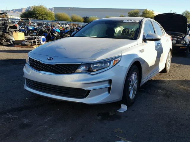 5XXGT4L37GG018832 - 2016 KIA OPTIMA LX SILVER photo 2