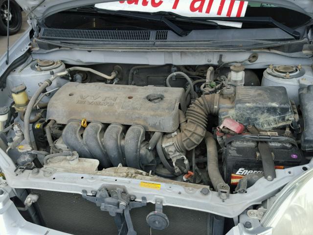 2T1KR32E15C447250 - 2005 TOYOTA MATRIX SILVER photo 7