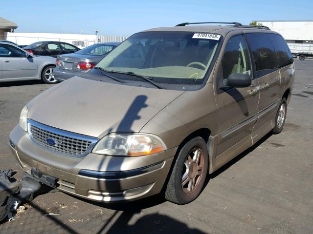 2FMZA52451BB08899 - 2001 FORD WINDSTAR S GOLD photo 2