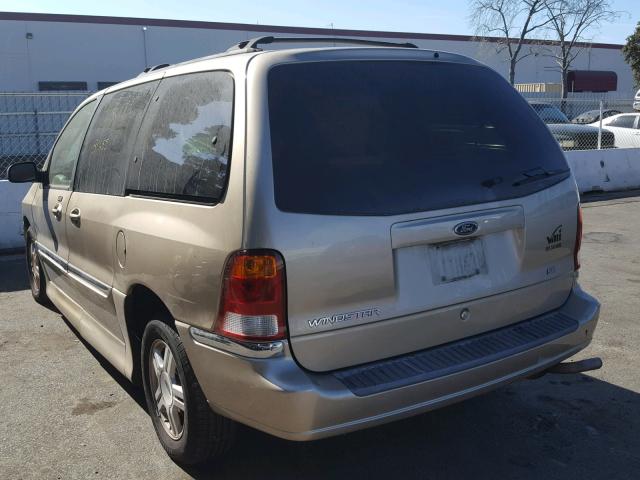 2FMZA52451BB08899 - 2001 FORD WINDSTAR S GOLD photo 3