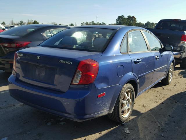 KL5JD56Z36K323246 - 2006 SUZUKI FORENZA BLUE photo 4