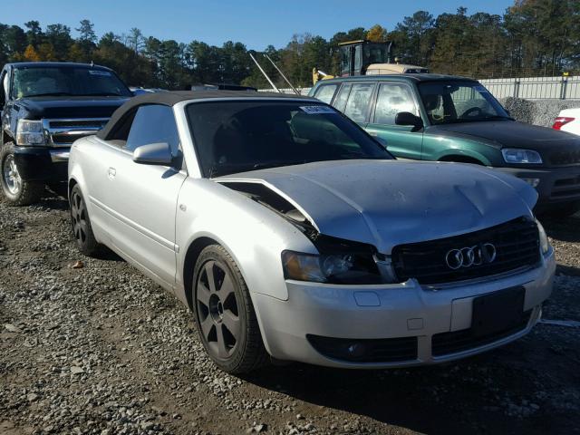 WAUAC48H85K009146 - 2005 AUDI A4 1.8 CAB SILVER photo 1