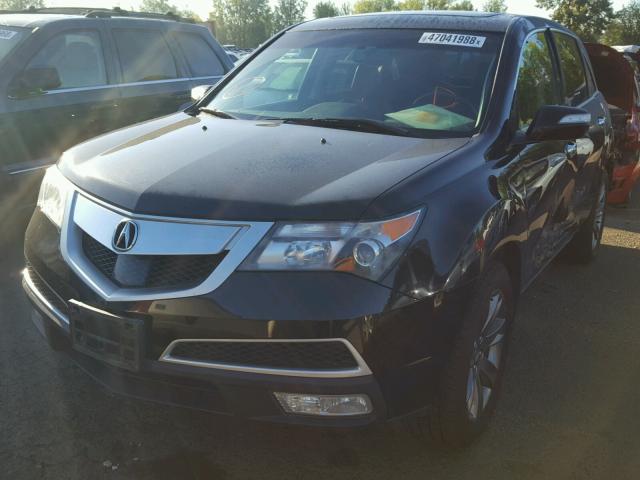 2HNYD2H74BH500031 - 2011 ACURA MDX ADVANC BLACK photo 2