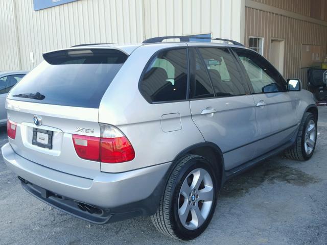 5UXFB53556LV23786 - 2006 BMW X5 4.4I SILVER photo 4