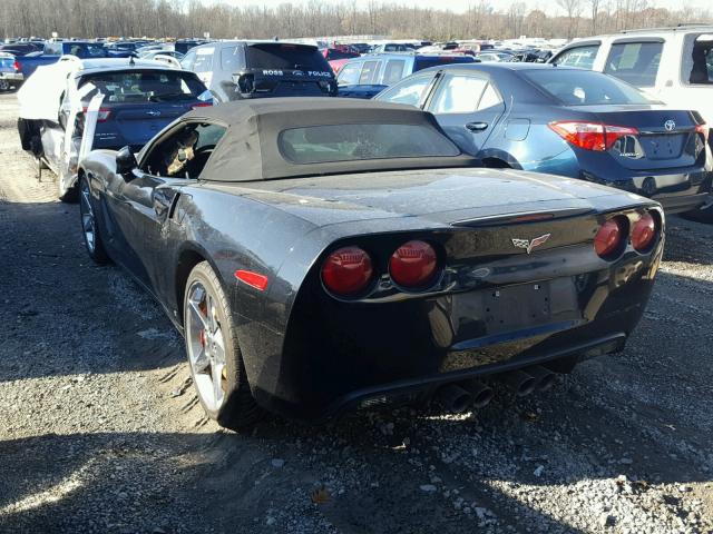 1G1YY36W585116617 - 2008 CHEVROLET CORVETTE BLACK photo 3