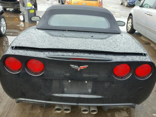 1G1YY36W585116617 - 2008 CHEVROLET CORVETTE BLACK photo 6