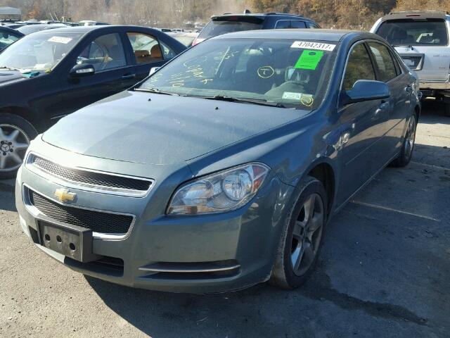 1G1ZH57B894263176 - 2009 CHEVROLET MALIBU 1LT TEAL photo 2