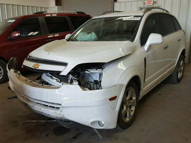 3GNAL3EK5ES617344 - 2014 CHEVROLET CAPTIVA LT WHITE photo 2