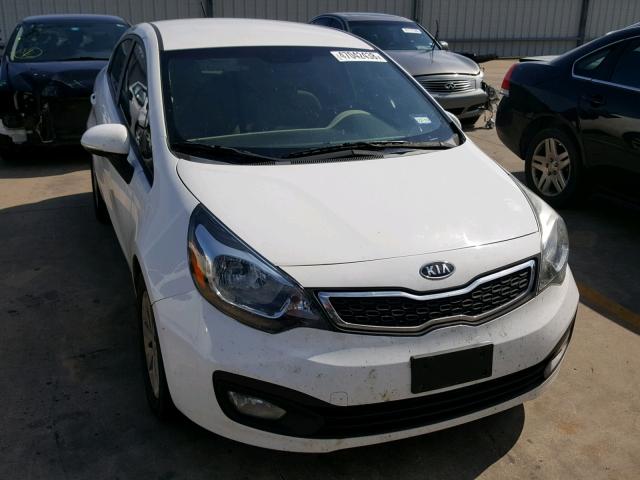 KNADN4A37C6061069 - 2012 KIA RIO EX WHITE photo 1