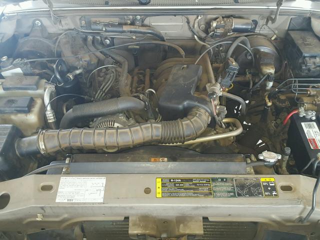 1FTYR10UX4PA47356 - 2004 FORD RANGER GOLD photo 7