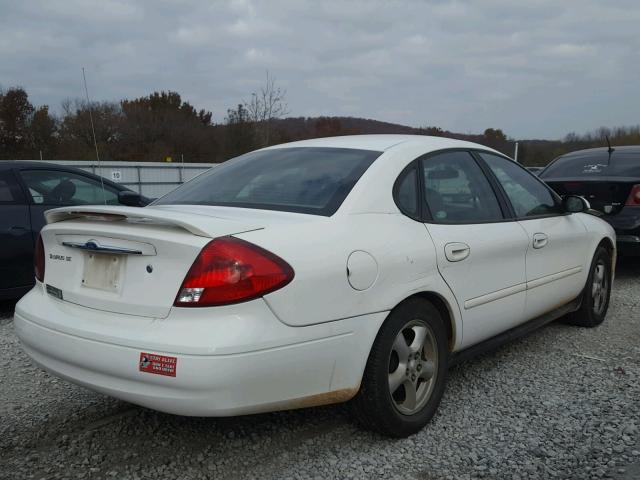 1FAFP53213A186183 - 2003 FORD TAURUS SE WHITE photo 4