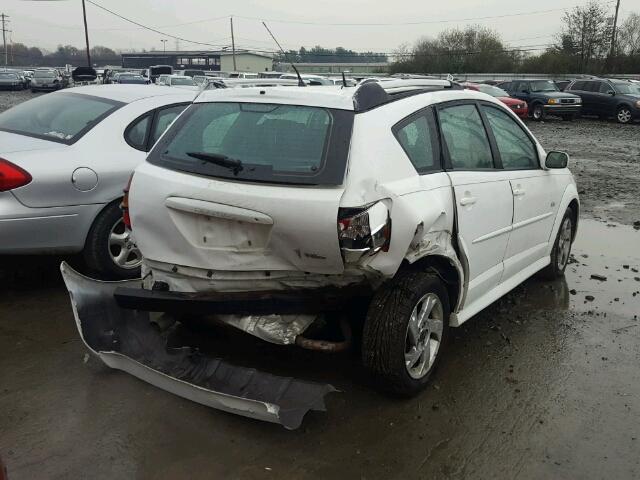 5Y2SL65867Z434205 - 2007 PONTIAC VIBE WHITE photo 4