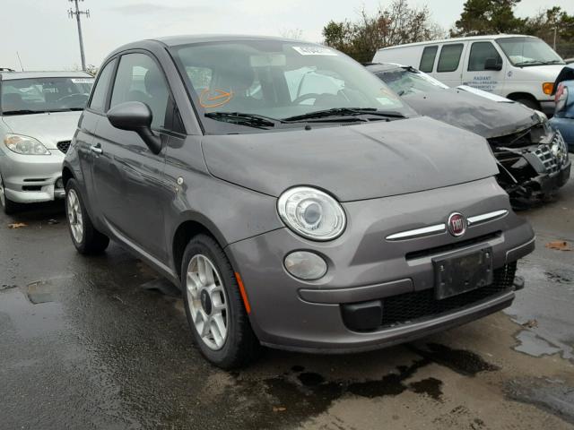 3C3CFFAR7DT689544 - 2013 FIAT 500 POP GRAY photo 1