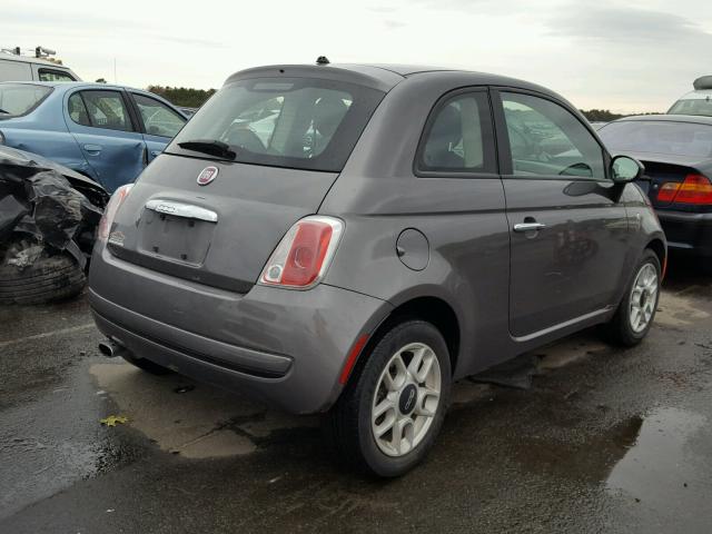 3C3CFFAR7DT689544 - 2013 FIAT 500 POP GRAY photo 4