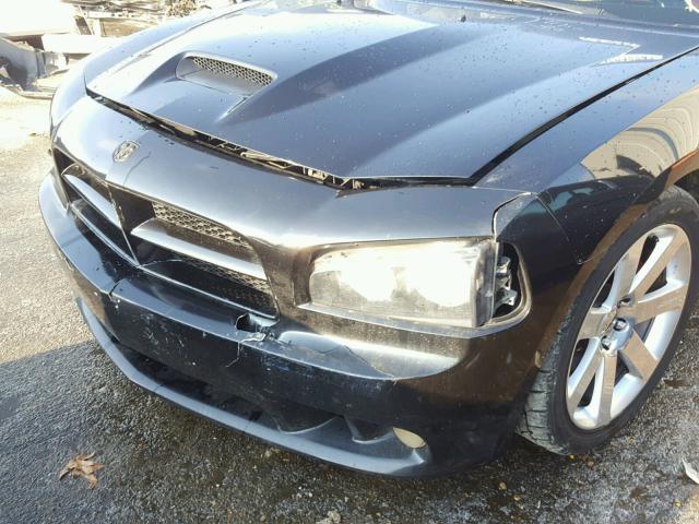 2B3KA73W17H728934 - 2007 DODGE CHARGER SR BLACK photo 9