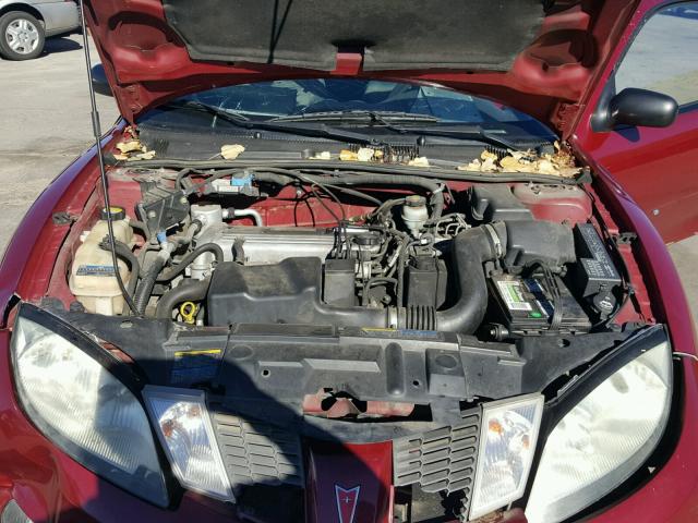 3G2JB12F05S184477 - 2005 PONTIAC SUNFIRE RED photo 7