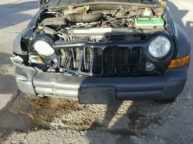 1J4GL48K17W601972 - 2007 JEEP LIBERTY SP BLACK photo 7