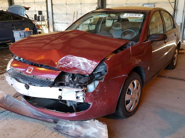 1G8AJ52F24Z158111 - 2004 SATURN ION LEVEL RED photo 2