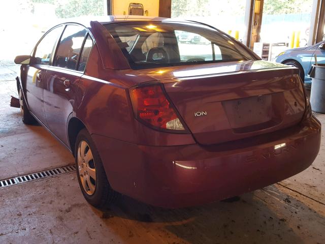 1G8AJ52F24Z158111 - 2004 SATURN ION LEVEL RED photo 3