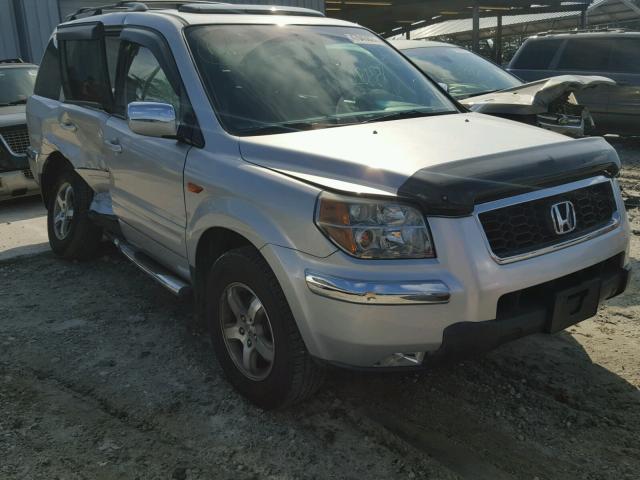 5FNYF28576B043824 - 2006 HONDA PILOT EX SILVER photo 1