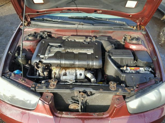 KMHDN45D21U101696 - 2001 HYUNDAI ELANTRA GL MAROON photo 7