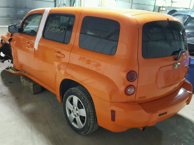 3GNDA13D08S595219 - 2008 CHEVROLET HHR LS ORANGE photo 3