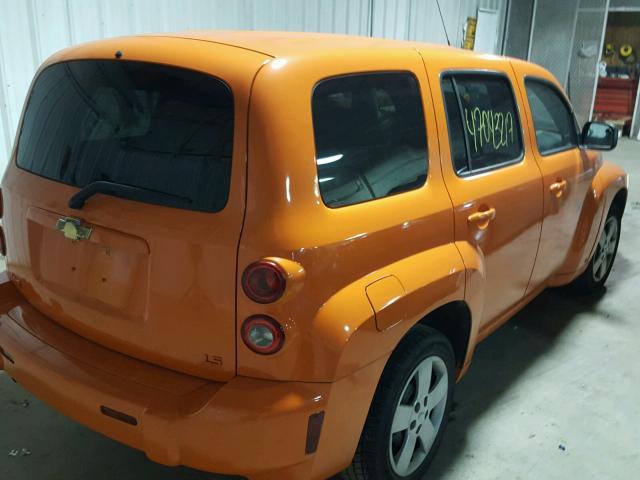 3GNDA13D08S595219 - 2008 CHEVROLET HHR LS ORANGE photo 4