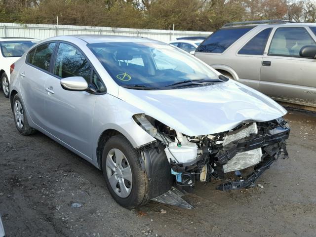 3KPFK4A7XHE135707 - 2017 KIA FORTE LX SILVER photo 1