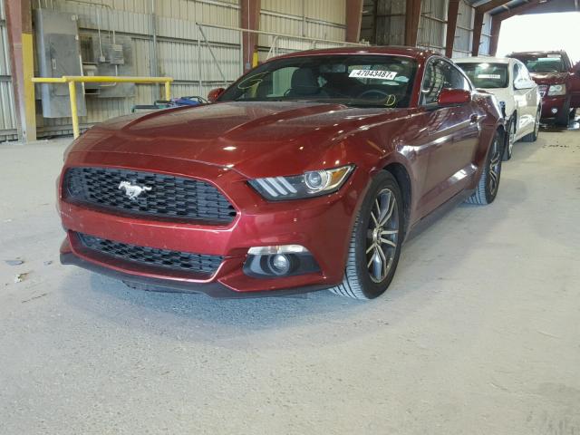 1FA6P8TH6H5289590 - 2017 FORD MUSTANG RED photo 2