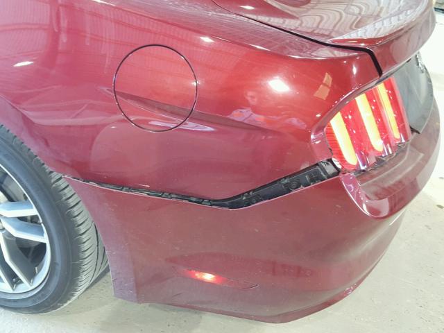 1FA6P8TH6H5289590 - 2017 FORD MUSTANG RED photo 9