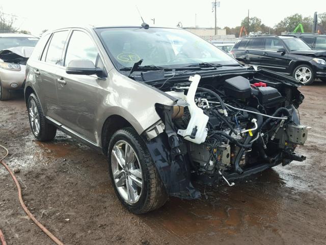 2FMDK3KC0DBA56332 - 2013 FORD EDGE LIMIT GRAY photo 1