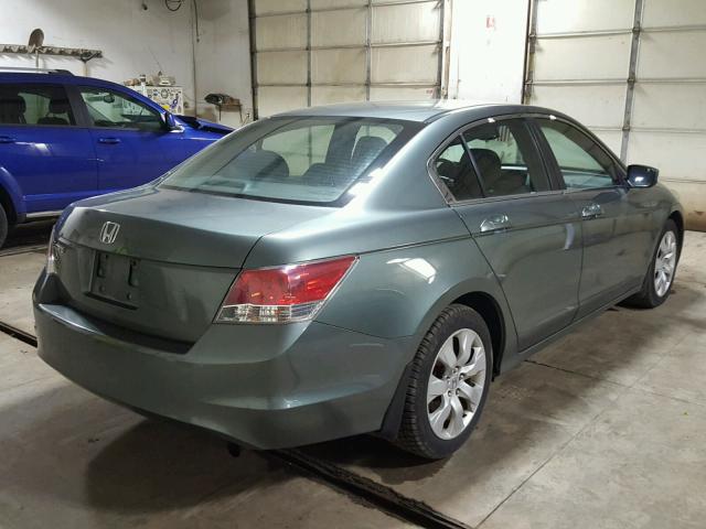 1HGCP26719A162138 - 2009 HONDA ACCORD EX GREEN photo 4