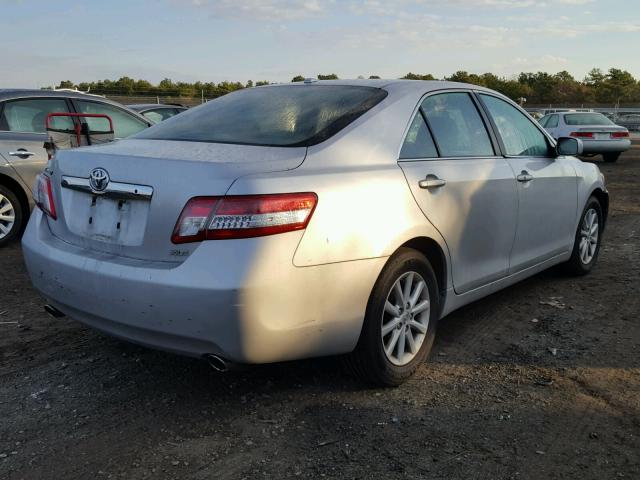 4T1BK3EK1AU099772 - 2010 TOYOTA CAMRY SE SILVER photo 4