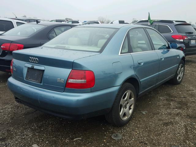 WAUED28D7XA236319 - 1999 AUDI A4 2.8 QUA TEAL photo 4