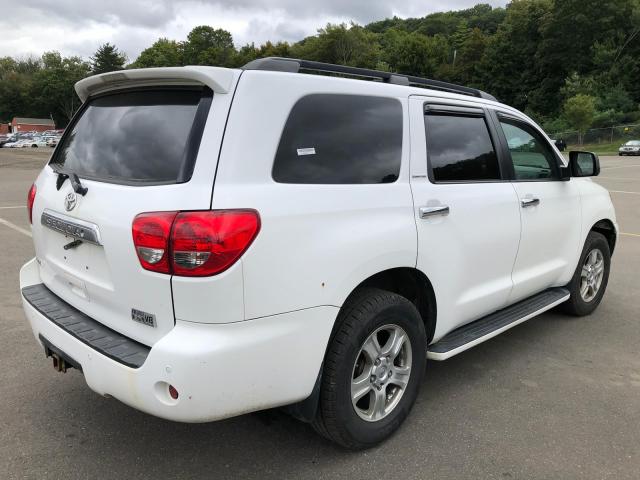 5TDBY68A48S009813 - 2008 TOYOTA SEQUOIA LI WHITE photo 4