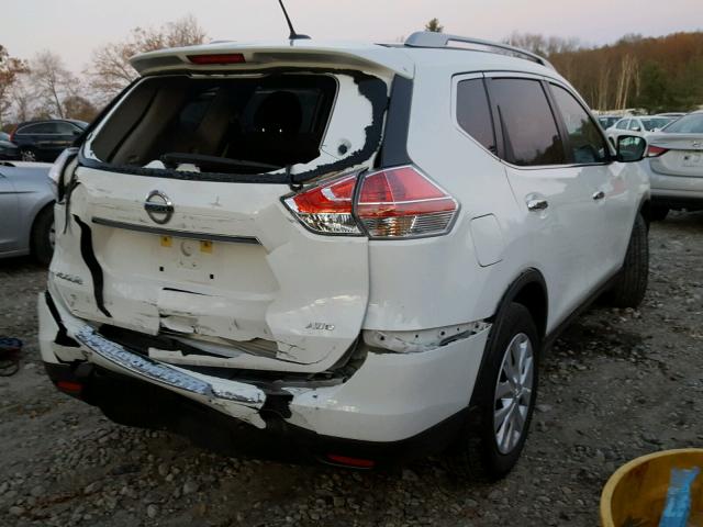 KNMAT2MV7GP655495 - 2016 NISSAN ROGUE S WHITE photo 4