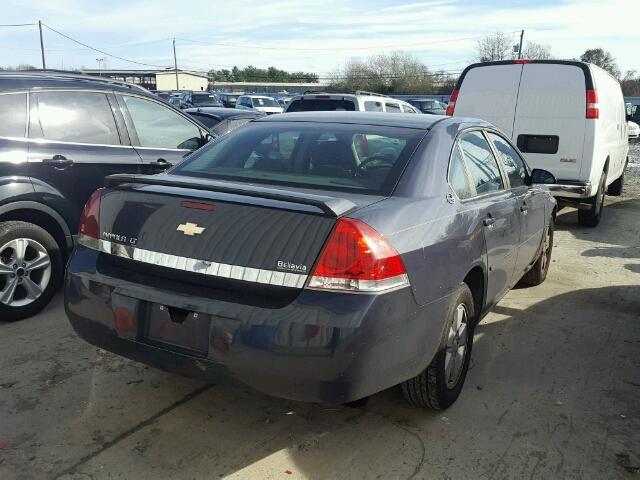 2G1WT58N881214452 - 2008 CHEVROLET IMPALA LT BLUE photo 4