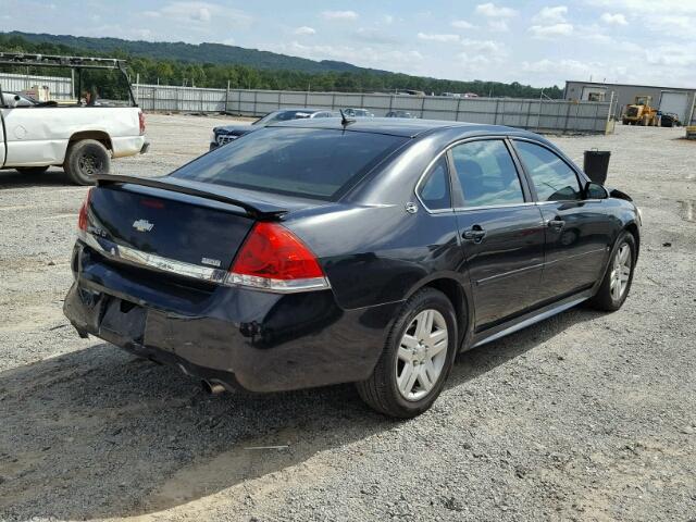 2G1WC57M191163984 - 2009 CHEVROLET IMPALA 2LT BLACK photo 4