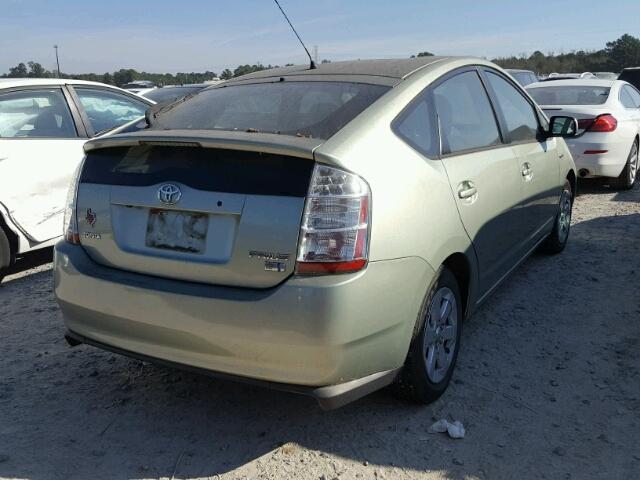 JTDKB20U367508884 - 2006 TOYOTA PRIUS GREEN photo 4