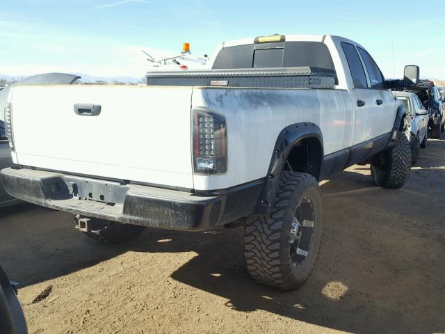 3D7MX38C37G748976 - 2007 DODGE RAM 3500 S WHITE photo 4