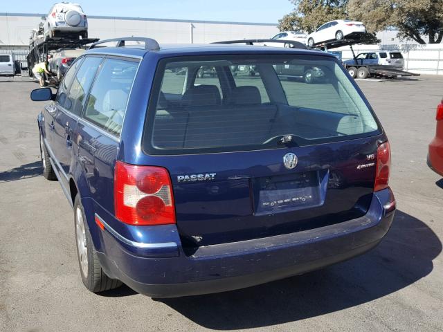 WVWYH63B02E208297 - 2002 VOLKSWAGEN PASSAT GLX 蓝色 照片 3